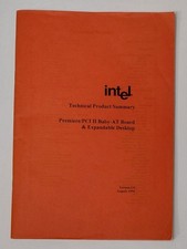 User's manual / manual for Intel Premiere / PCI II socket 5 retro motherboard picture