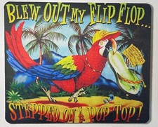 Custom Sublimated Mouse Pad- Tropical Photo Sports  Personalized Parrot head picture
