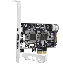 4 Ports PCIE Firewire 400 1394A Expansion Card, Texas Instruments TI TSB43AB23, picture