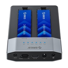 ORICO 20Gbps Dual Bay NVMe Enclosure, Tool-Free M.2 Enclosure & M.2... picture