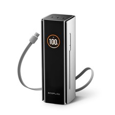 EF ECOFLOW Rapid Pro Power Bank, 4-Port with 300W 27K mAh, Black picture