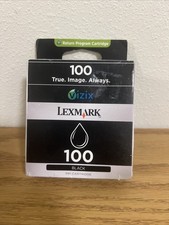 Lexmark Standard Yield 100 Ink Cartridge - Black Ink Vizix Print NEW IN BOX picture