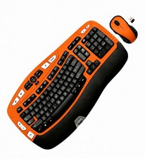 Logitech MK550 Comfort Wave K350 Custom Wireless Ergonomic Keyboard M510 Combo picture