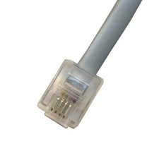 150FT 45.7M RJ11 M 6p4c Phone Line Cord Gray picture