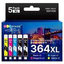 364XL Printer Cartridges Compatible for HP 364 Multipack 5 Pack Ink Cartridges picture