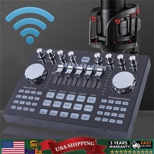 Voice Changer Digital Live Sound Card For Live Streaming Audio Mixer Broadcast picture