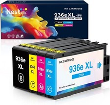 936e Ink Cartridge (with Chip) Combo 4-Pack Replacement for HP 936e 936 - NEW picture