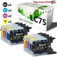 8-PacK LC 75 LC75XL LC-75 Ink Cartridge for MFC-J6510DW MFC-J6710DW MFC-J435W picture