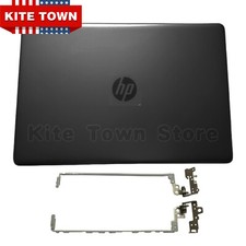 New LCD Back Cover Lid + Hinges For HP 17-BS 17-AK 17-BS049dx 17-bs011dx Black picture