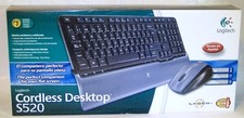 💜OUT OF STOCK💜  Logitech Cordless Desktop S520 Wireless Keyboard SPANISH picture