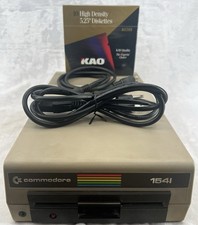 Commodore 1541 Floppy Disk Drive w/ Power & Serial Cable + Sealed KAO Disks picture
