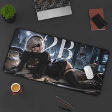 NieR 2B Mouse Pad, Extended Gaming Desk Mat, Sci Fi Gamer Setup picture