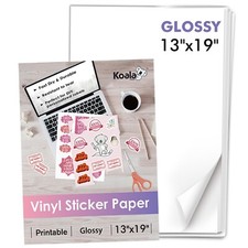 120 Sheet Koala Vinyl Sticker Paper 13x19 Glossy Waterproof Inkjet Laser Printer picture
