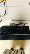 Wired Full-Size USB Keyboard, Black, Multimedia, Detachable Wrist Rest picture