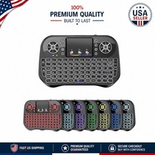 Compact RGB Backlit Mini Wireless Keyboard & Touchpad - Rechargeable Convenience picture