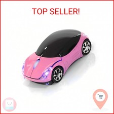 ASHATA 2.4G Car Mouse with USB Reciver 1600DPI Optical Mouse for PC Computer Lap picture