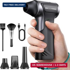 T150 Compressed Air Duster, Mini Hand Blower 110000RPM, 3-Gear Handheld Cordless picture