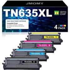 TN635XL Toner Cartridge 4 pack, 4 pack picture