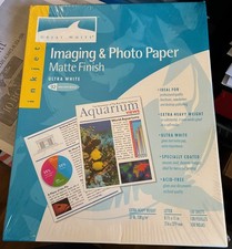 Great White Imaging Photo Paper 100 Sheets Matte 8.5 x 11 SEALED Ultra White picture