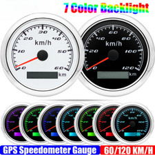 Light 60/120KMH 85MM GPS Speedometer Gauge Motorcycle Boat Car Truck Speed Gauge picture