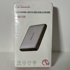 NEW GiGimundo Dual-Bay 10Gbps M.2 NVME+SATA SSD Enclosure HBM2-2SN B&M Key B Key picture