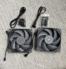 Two LIGHTLY USED Phanteks T30-120 Premium High Performance PWM Computer Fans picture