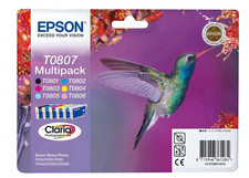 EPSON T0807 T0801 T0802 T0803 T0804 T0805 T0806 STYLUS PHOTO R265/RX585 KIT 6 picture