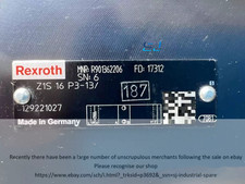 Brand new Rexroth R901362206 Z1S 16 P3-13/ Valve R901362206 Z1S 16 P3-13/ picture