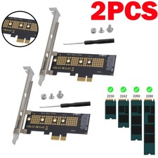 2PACK M.2 NVMe SSD to PCI-E 4.0 X1 Adapter, PCI-E M.2 NVMe Expansion Card NEW picture