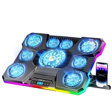 ChillCore Laptop Cooling Pad, RGB Lights Laptop Cooler 9 Fans for 15.6-19.3 I... picture