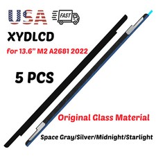5Pcs Genuine Front Glass Bezel Logo Cover Trim for MacBook Air 13.6in A2681 2022 picture