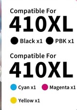 5PK 410XL Ink Cartridges Replacement For Epson XP-530 XP-630 XP-635 XP-640XP-830 picture
