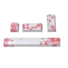 4 Keys PBT Dye Subbed Keycaps OEM 6.25 Space ESC Enter Cherry Blossom Keycap picture
