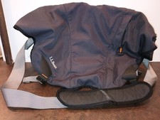 LL BEAN MESSENGER/COMPUTER BAG RIPSTOP FABRIC/ADJUSTABLE SHOULDER STRAP/POCKETS picture
