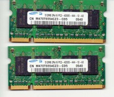 Ram 2x 512MB 2Rx16 PC2-4200S-444 Samsung - Lenovo T61 RAM picture