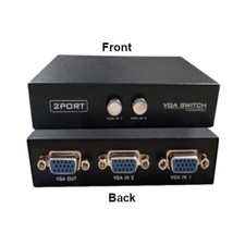 Kentek 2-Way VGA HD15 Data Transfer Switch Box Button Female PC Display Monitor picture