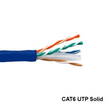 Kentek Blue 1000ft Cat6 UTP Solid Ethernet Bulk Cable 23AWG 550MHz Gigabit picture
