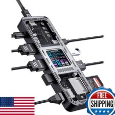DOCKCASE Explorer Edition 10-in-1 USB C Hub, Dual 4K HDMI Docking Station 2 picture