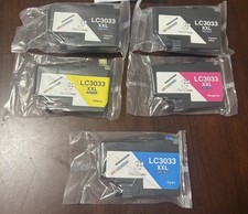 5 Pack Miss Deer LC3033 XXL Ink  for Brother LC3033 Black Magenta Yellow Cyan picture
