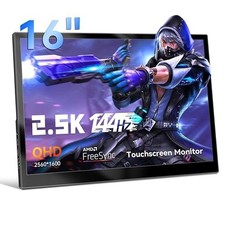 Touchscreen Portable Gaming Monitor 16 Inch QHD 2.5K(2560x1600) Monitor... picture