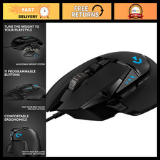 High-Precision Wired Gaming Mouse, RGB Lighting, Customizable Buttons, Ergonomic picture