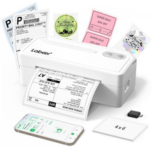 Labeer Bluetooth Thermal Shipping Label Printer, Wireless 4x6 Printer White picture