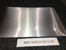 A4 SELF ADHESIVE INKJET PRINTABLE BRUSHED SILVER EFFECT VINYL STICKER (5 SHEETS) picture