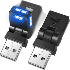 4 Pcs Mini USB LED Light Car LED Interior Lighting 5V RGB Portable Ambient Light picture