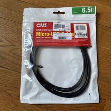 QVS 6-Foot USB 2.0 Cable USB-A to Micro B [USB A/Micro B - M/M - Hi-Speed]  picture