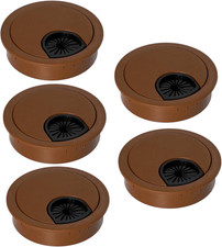 5 Pcs Plastic Desk Cable Grommet 2-1/2