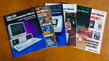 Lot of (6) 1984 Radio Shack Tandy TRS-80 Microcomputer News * LAST ISSUE * picture