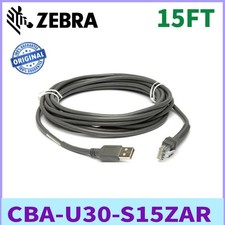 Zebra CBA-U30-S15ZAR 15FT  Shielded USB Straight Cable for Barcode Scanner picture
