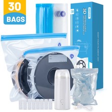 3D Printer Filament Storage Bags 30 Pack Vacuum Sealed Kit with Electric Pump picture