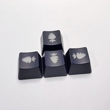 1Set Black Mechanical Keyboard Translucent Directional Key-caps picture